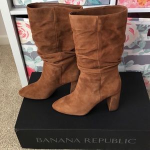 Banana Republic Slouch Boots. Nutmeg. Size 7. New!
